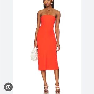 Enza Costa xs strapless midi dress from revolve